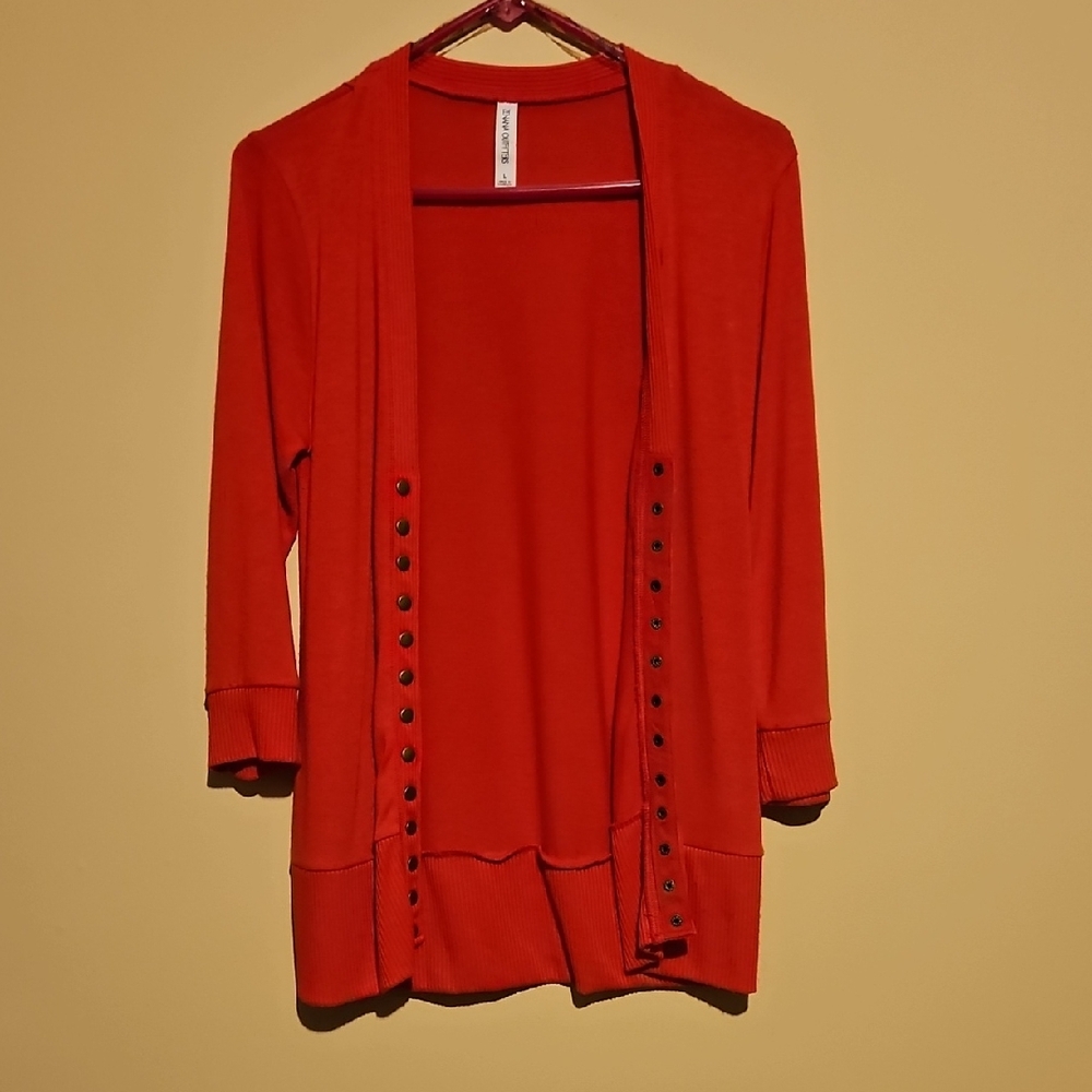 Zenana Outfitters Vibrant Red Knit Top